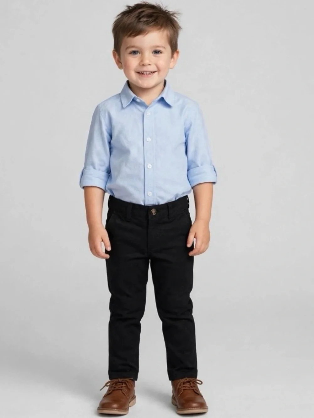 Boys French Toast Black Uniform / Dress Pants Size 4